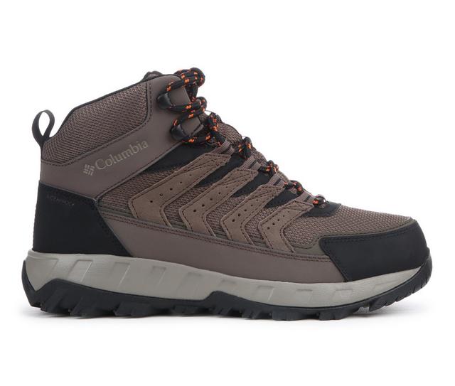 Men's Columbia Strata Trail Mid WP Hiking Boots in Cardovan W color