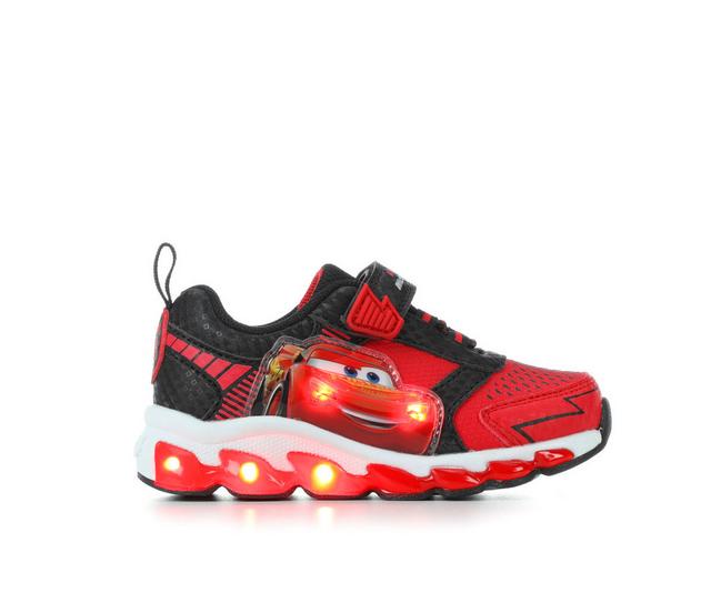 Boys' Disney Toddler & Little Kid Cars Lighted 6 Light-Up Sneakers in Red/Black color