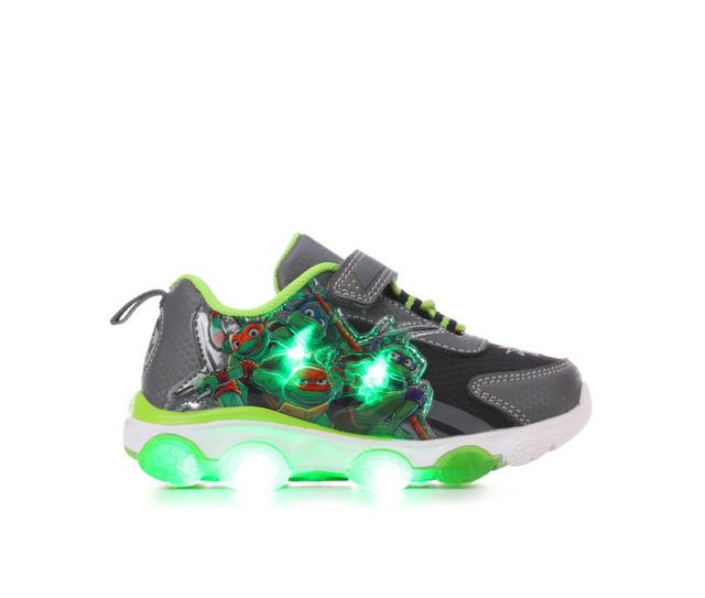 Boys' Nickelodeon Toddler & Little Kid TMNT Lighted 17 Light-Up Sneakers in Grey color