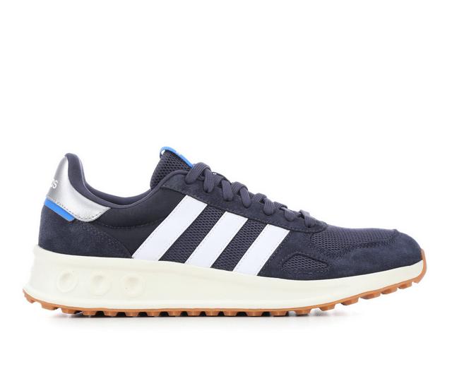 Men's Adidas Run 84 Sneakers in Navy/Wht/SIlver color