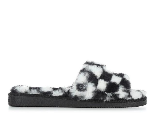 Juicy Hiero Slippers in Black/White color