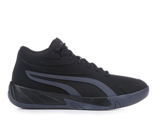 Men's Puma Court Pro Basketball Shoes in Blk/Nubuck color