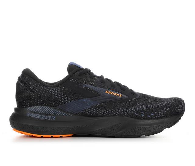 Men's Brooks Adrenaline GTS 24 Running Shoes in Black/Blue color