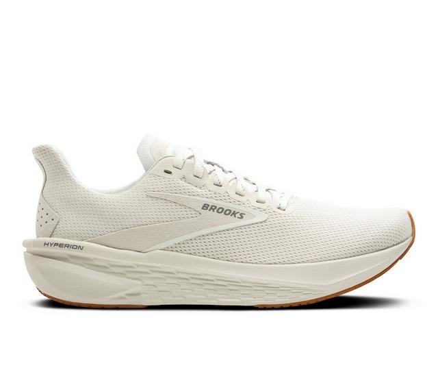 Men's Brooks Hyperion 2 Running Shoes in Onyz/Coconut color