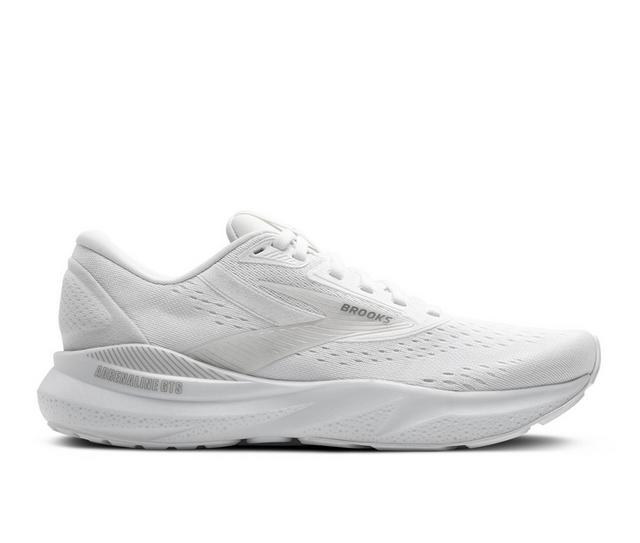 Women's Brooks Adrenaline GTS 24 Running Shoes in White/Oyster color
