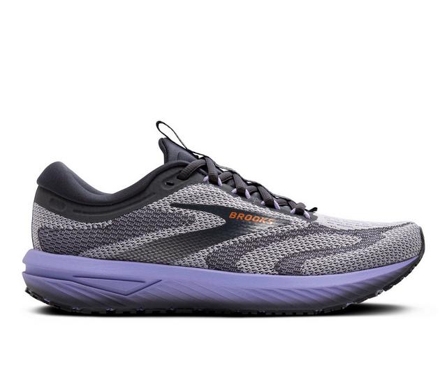 Women's Brooks Revel 7 Running Shoes in Lavender/Grey color