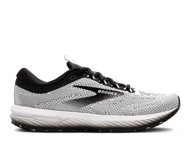 Women's Brooks Revel 7 Running Shoes in White/Black color