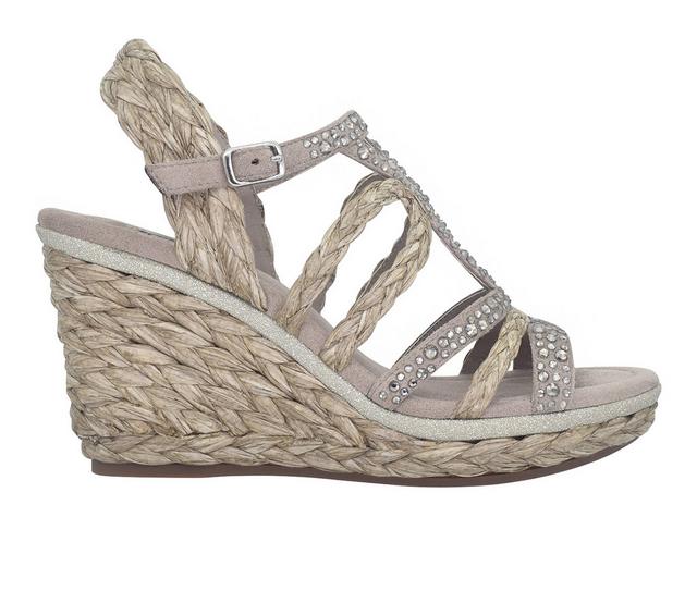 Women's Impo Omalia Wedge Sandals in Taupe color