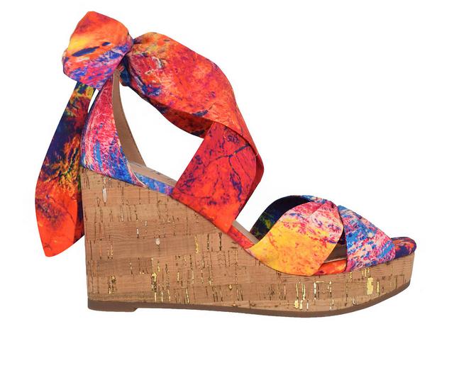 Women's Impo Orabelle Wedge Sandals in Sunset Multi color
