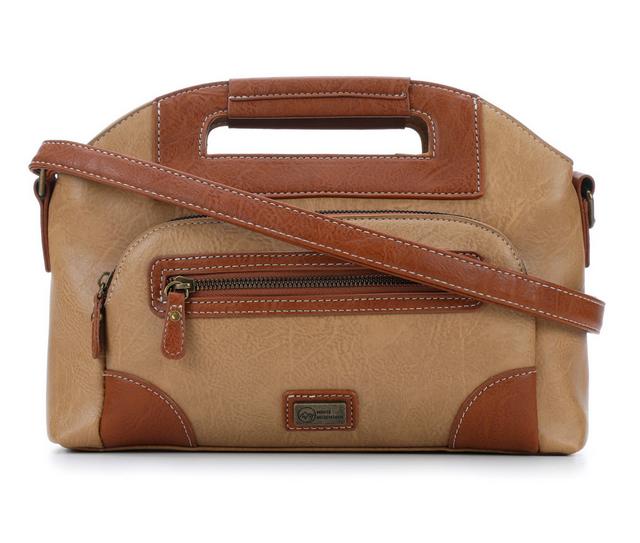 White Mountain Sierra Handbag in Tan/Saddle color