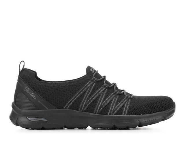 Women's Skechers 100728 Arch Fit Sunny Walking Shoes in Black color
