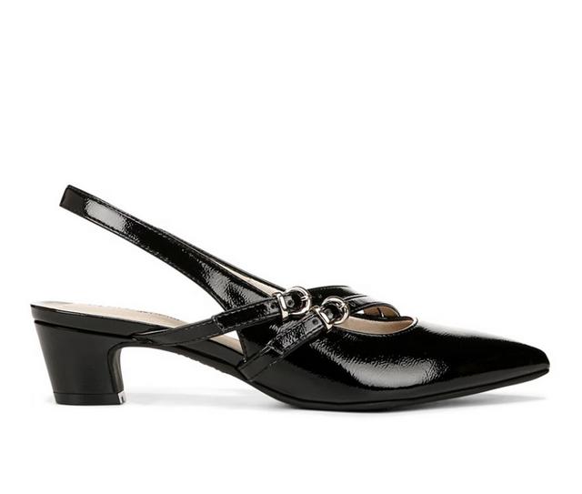 Women's LifeStride Monique Pumps in Black Smooth color