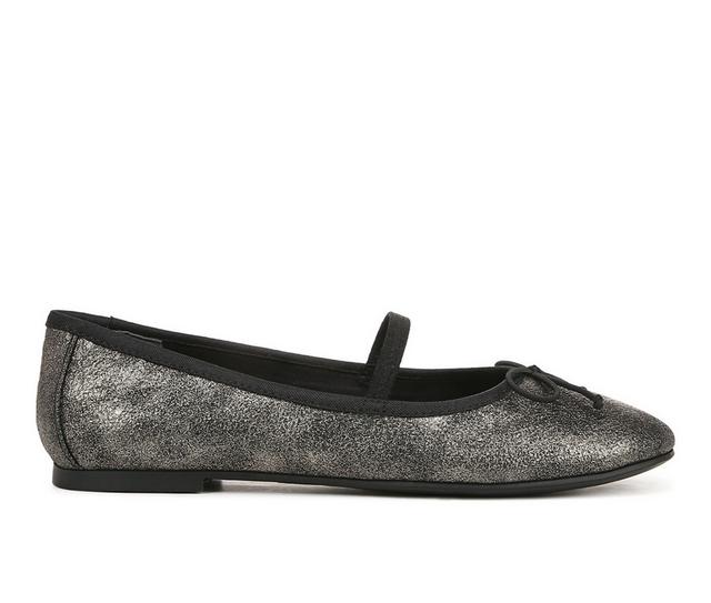 Women's Zodiac Idra Maryjane Flats in BLACK/GOLD color