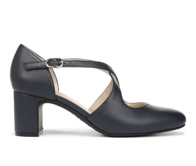 Women's LifeStride Tracy Pumps in Lux Navy color