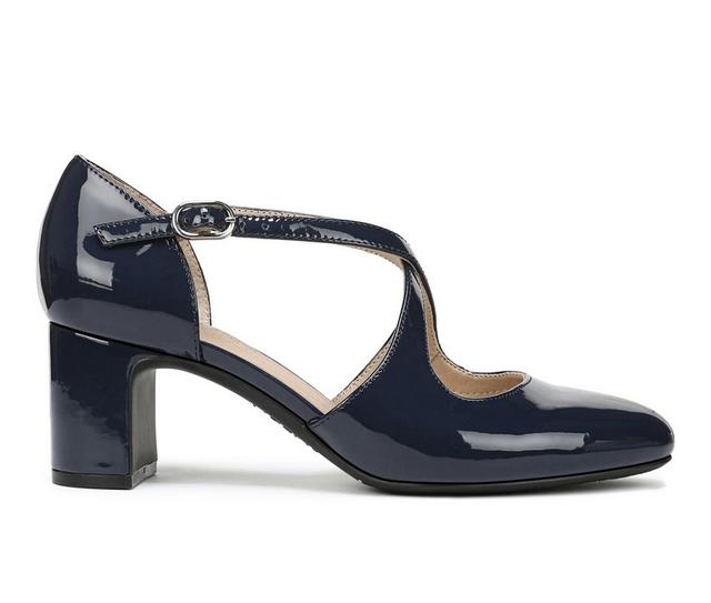 Women's LifeStride Tracy Pumps in Lux Navy PU color