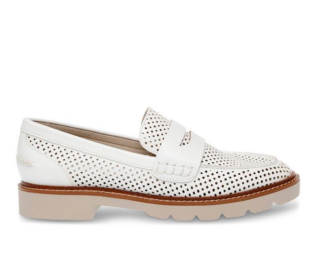 Women's Anne Klein Elia Perf Penny Loafers in White color