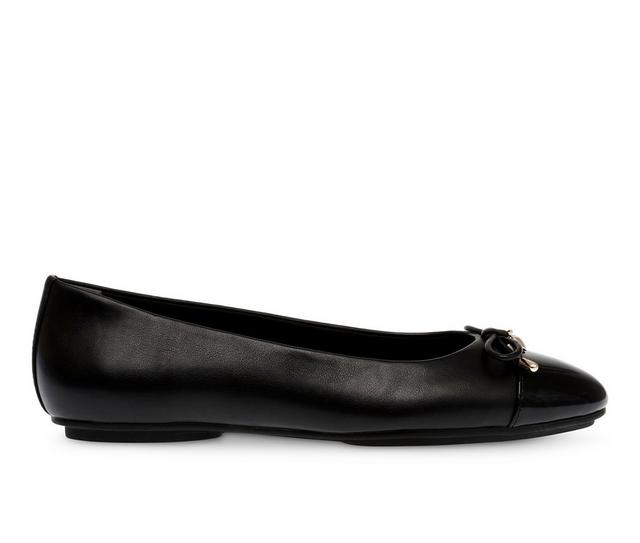 Women's Anne Klein Luci Flats in Black color