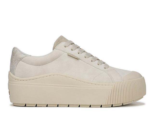 Women's Dr. Scholls Time Off Max Platform Sneakers in White Cap color