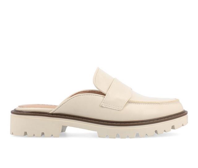 Women's Journee Collection Mycah Mules in Beige color