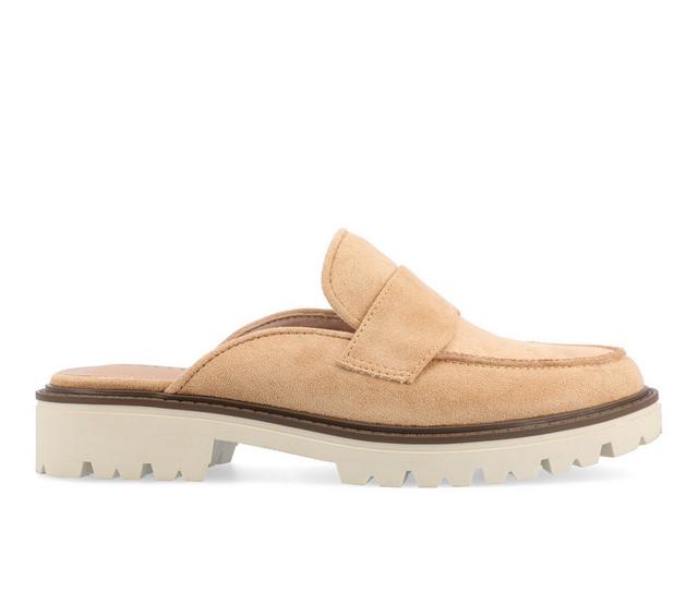 Women's Journee Collection Mycah Mules in Tan color