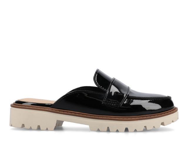 Women's Journee Collection Mycah Mules in Patent/Black color