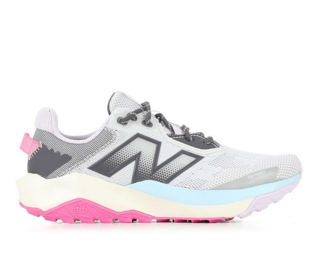 Women's New Balance Women's New Balance Nitrel V6 Trail Running Shoes in Grey/Pink color