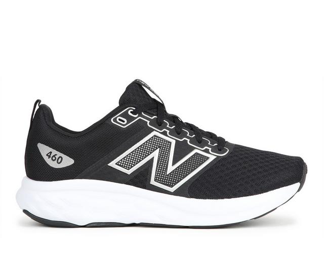 Women's New Balance W460 V4 Running Shoes in Black/White color