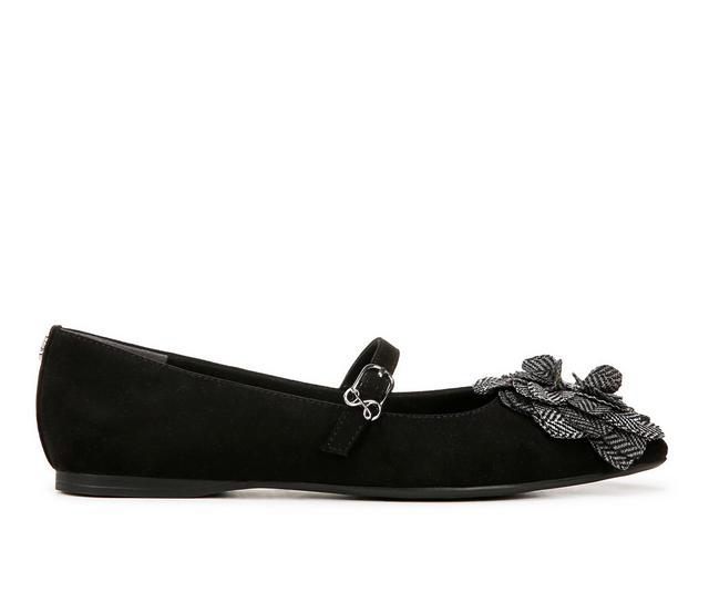 Women's Sam & Libby Maya Flats in Black Suede color