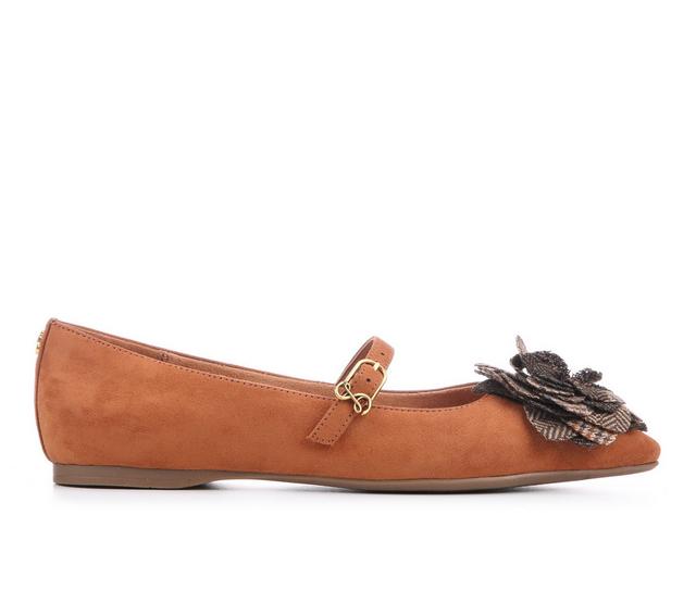 Women's Sam & Libby Maya Flats in Chestnut color