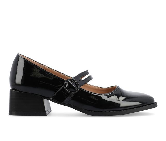 Women's Journee Collection Savvi Mary Jane Pumps in Patent/Black color