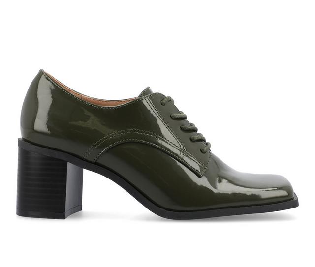 Women's Journee Collection Sylvan Oxford Pumps in Green color