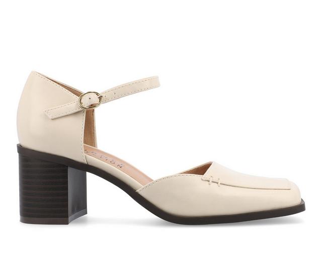 Women's Journee Collection Evangeline Pumps in Beige color