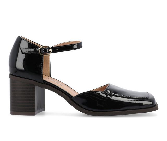 Women's Journee Collection Evangeline Pumps in Patent/Black color