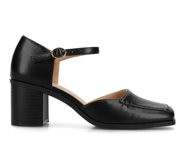 Women's Journee Collection Evangeline Pumps in Black PU color