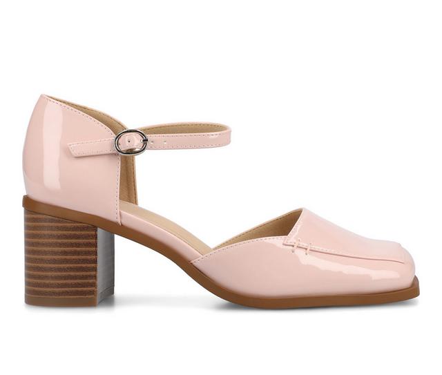 Women's Journee Collection Evangeline Pumps in Patent Pink color