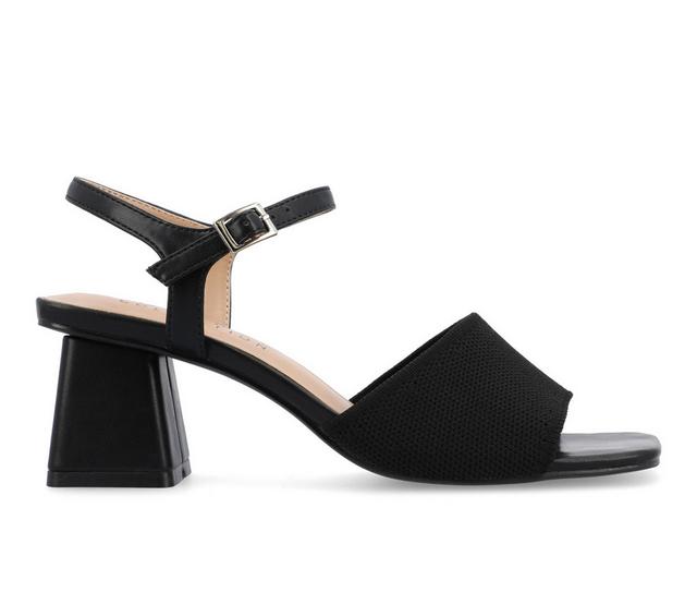 Women's Journee Collection Evylinn Dress Sandals in Black color
