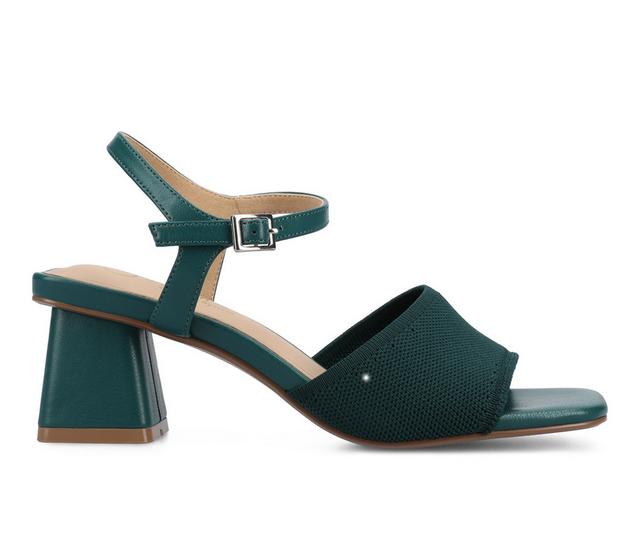 Women's Journee Collection Evylinn Dress Sandals in Teal color