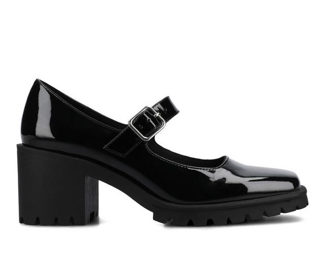 Women's Journee Collection Gladys Mary Jane Pumps in Patent/Black color