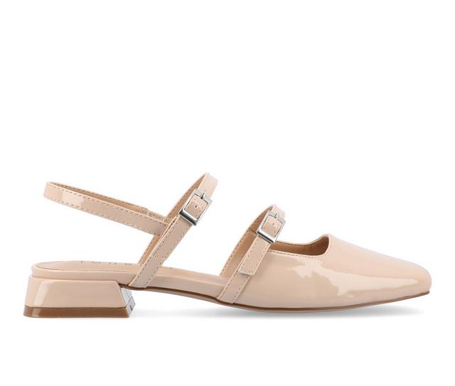 Women's Journee Collection Gretchenn Mary Janes in Beige color