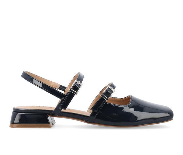 Women's Journee Collection Gretchenn Mary Janes in Navy color
