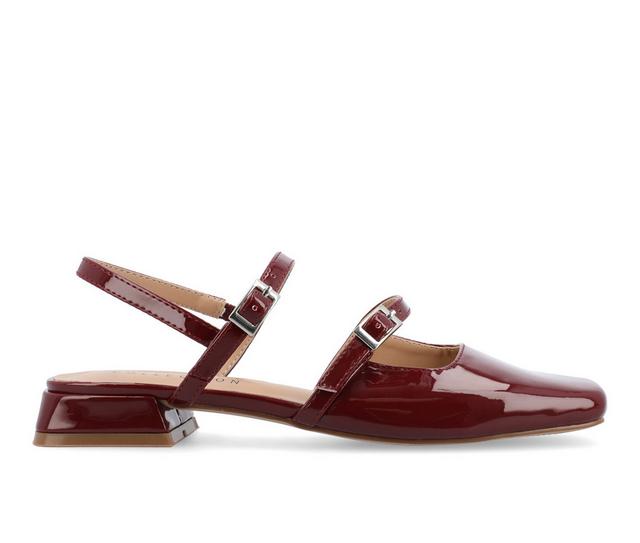Women's Journee Collection Gretchenn Mary Janes in Wine color