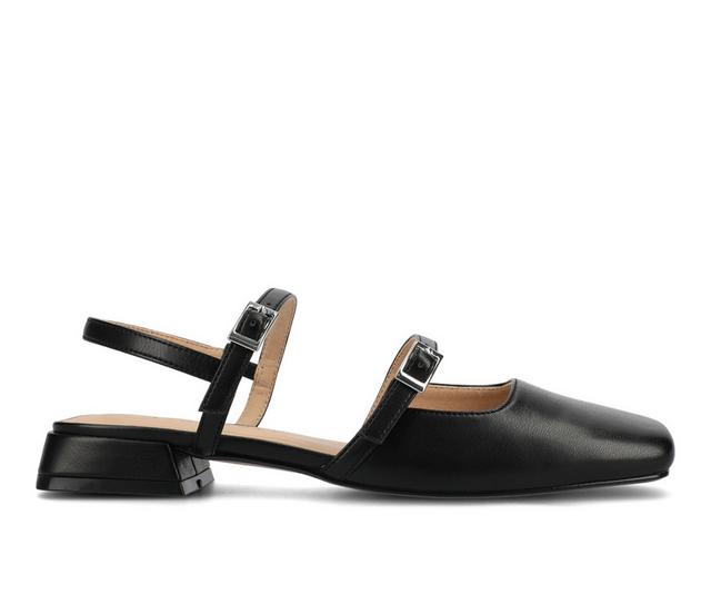 Women's Journee Collection Gretchenn Mary Janes in Black pu color
