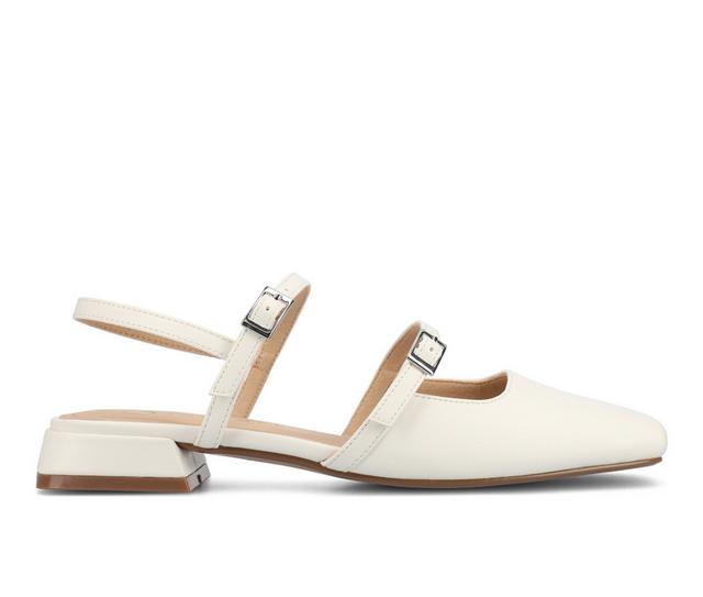 Women's Journee Collection Gretchenn Mary Janes in White color