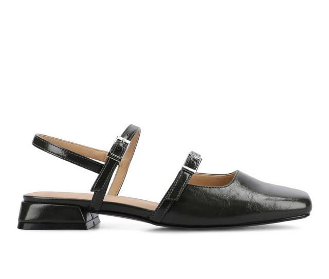 Women's Journee Collection Gretchenn Mary Janes in Olive color