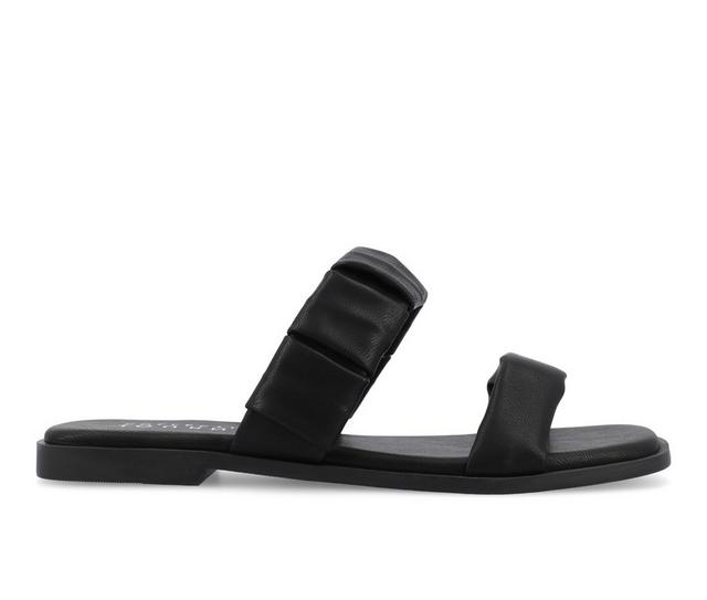 Women's Journee Collection Pegie Sandals in Black color