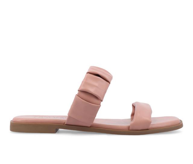 Women's Journee Collection Pegie Sandals in Pink color