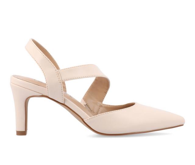 Women's Journee Collection Scarlett Stiletto Pumps in Blush color