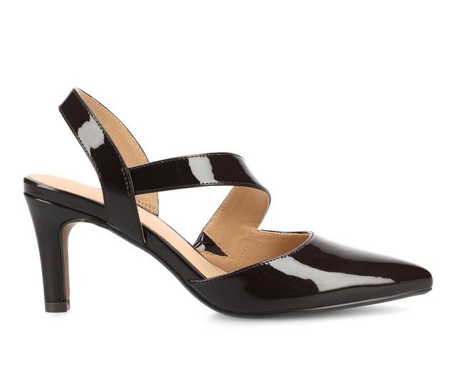 Women's Journee Collection Scarlett Stiletto Pumps in Patent/Oxblood color