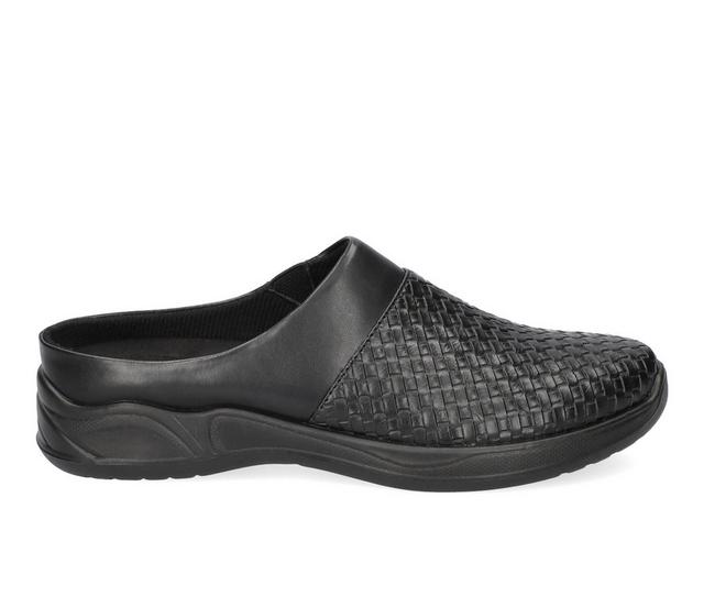 Women's Easy Street Janalee Flats in Black Woven color