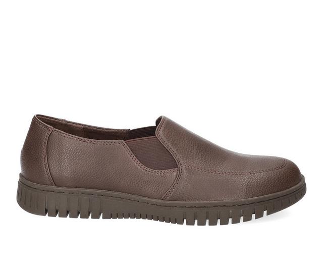 Women's Easy Street Oriel Flats in Brown color